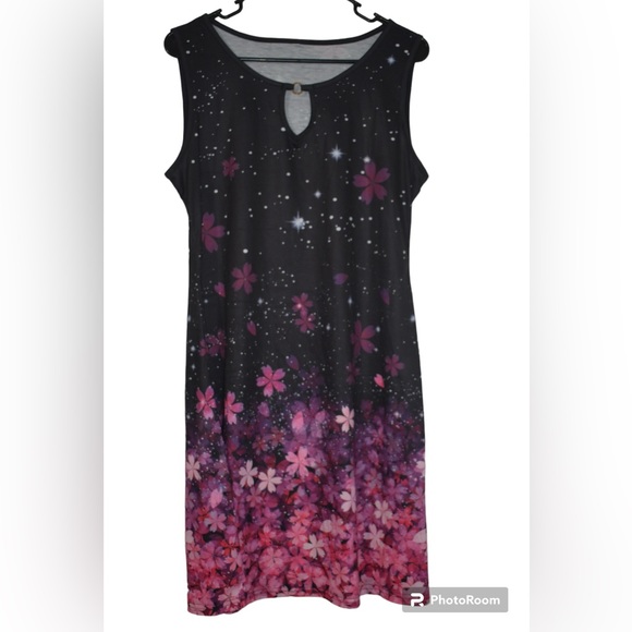 Floral sleeveless dress size large - Picture 2 of 5